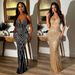 New European And American Sexy And Fashionable Sleeveless Rhinestone Camisole Backless Slim Fit Dress Party Dress_mkmklike.com