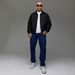 Men's Classic Straight Leg Denim Jeans | Comfort Stretch Fabric | Wrinkle-Resistant & Breathable For Everyday Wear_mkmklike.com