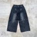 Gothic Punk Cargo Pants - Y2K Harajuku Vintage Washed Wide-Leg Jeans With Distressed Details_mkmklike.com