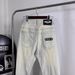 Trendy GD Letter Embroidered Slim Fit Fashionable Versatile Light Luxury Jeans_mkmklike.com