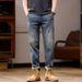 American Classic Jeans Men's 9 Points Spring And Summer New Retro Washed Jeans Men's Casual Fat Jeans 9 Points_mkmklike.com