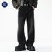 Nordmann MUCHU Clothing | American High Street Black Retro Versatile Jeans Men's Vibe Trendy Brand Cool Slimming Wide-Leg Pants_mkmklike.com