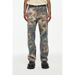 Women's Clothing High Street Retro Dead Leaves Camouflage Print Trendy Loose Straight Logging Denim Trousers_mkmklike.com