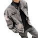 Loom European And Hip Hop Short Men's Brand American Retro High Street Zipper Motorcycle Denim Jacket Trendy_mkmklike.com