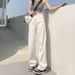 Narrow Straight-leg Jeans Women, 2026 Autumn New High-waisted Wide-leg Pants, Slimming And Drapey Floor-length Trousers_mkmklike.com