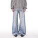 Men's Clothing Cleanfit Casual Washed Jeans For Men And Women Street Style Straight Loose Retro Trousers Wide Leg Pants_mkmklike.com