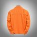 Northfold Trendy Spring Autumn Denim For Men, Loose Fit, Plus Size, Korean Style, Orange Color, Casual And Stylish Jacket_mkmklike.com