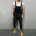 Men's Dyed Wide Leg Jeans Ripped Denim Pants Trendy Workwear Mid Waist Long Cotton Non-Stretch Machine Washable 6 Colors_mkmklike.com