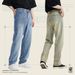 Korean Style Loose Straight-Leg Jeans – Unisex Casual Denim Pants (White/Black/Mud Yellow/Light Blue/Denim Blue, S-XL)_mkmklike.com