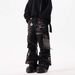Vintage Workwear Jeans – Heavy Duty Multi-Pocket Cargo Pants With Adjustable Straps (Unisex, S-Xxxl)_mkmklike.com