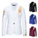 2024 Spring/Summer New Hot Stamped Coat European Size Men's Casual Dress Suit_mkmklike.com