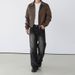 Retro Gradient Washed Jeans Loose Wide Leg Pants Korean Style Trendy Straight Leg Trousers For Men Spring Collection_mkmklike.com