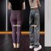 Women's High-Waisted Slim Fit Straight Leg Jeans Fashionable Loose Slimming Wide Leg Pants For Petite Figures Spring New Style_mkmklike.com