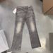 Men's Clothing Men's Grey Washed Flared Jeans | Cleanfit Straight-Leg Stretch Denim Pants | Casual Streetwear With Distressed Details_mkmklike.com