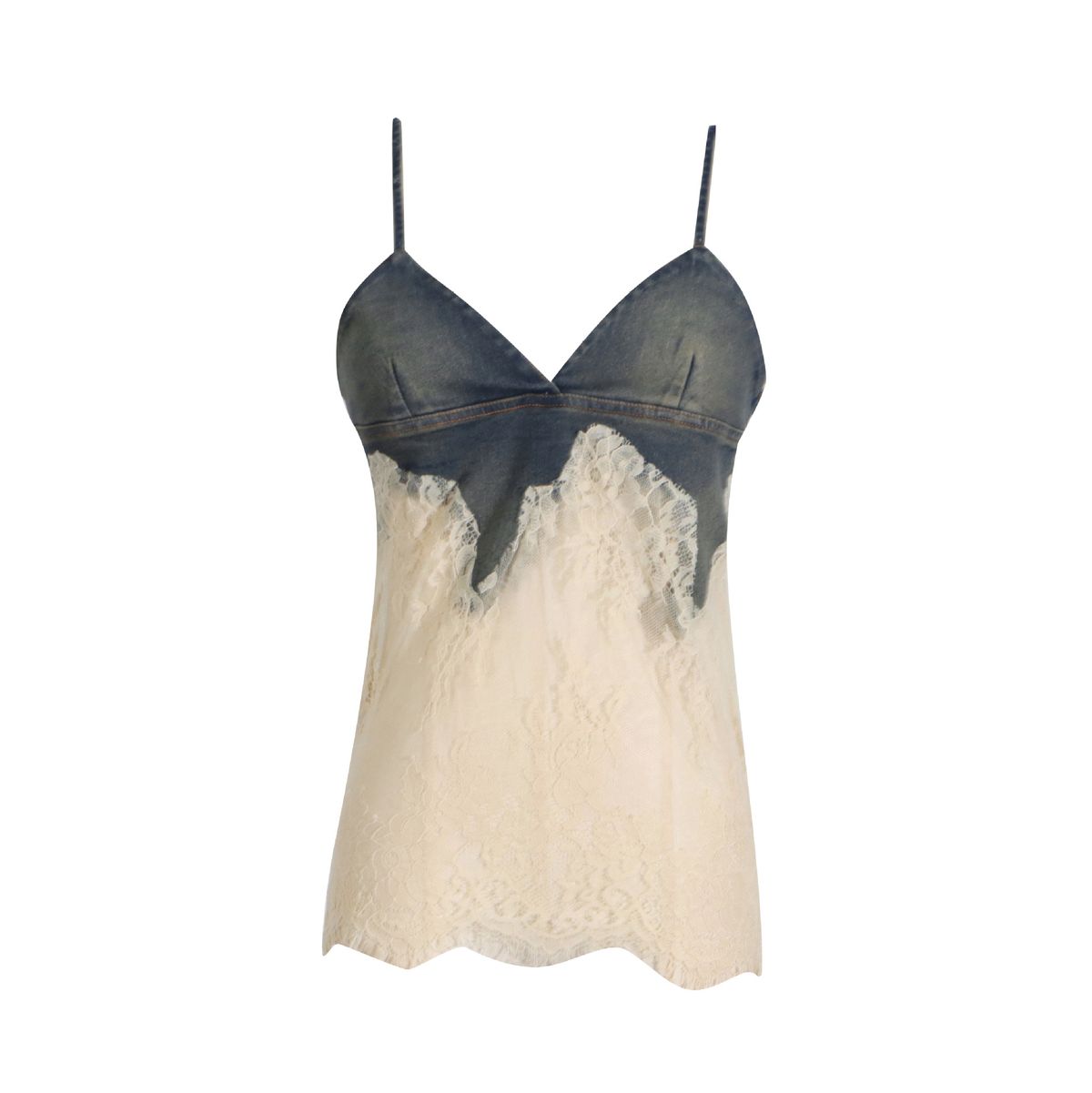 Women's Lace Top & Denim Shorts Set - Spring Two Piece Outfit, Casual & Stylish_mkmklike.com