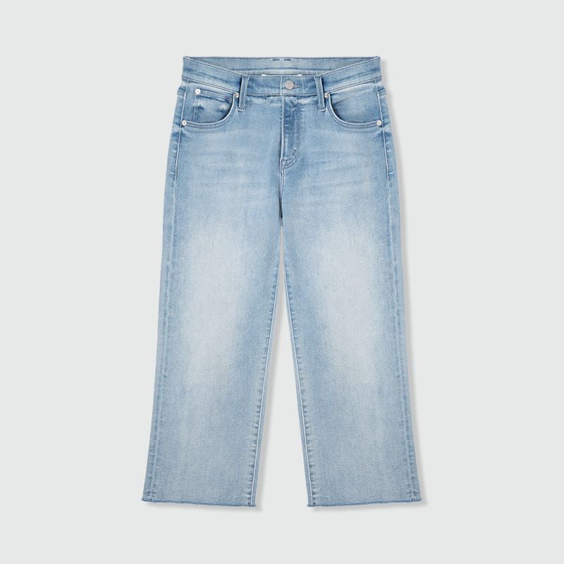 Women's Clothing Niche Minimalist Spring And Summer All Match Straight Stretch Jeans Women's High Waist Casual Pants Women_mkmklike.com