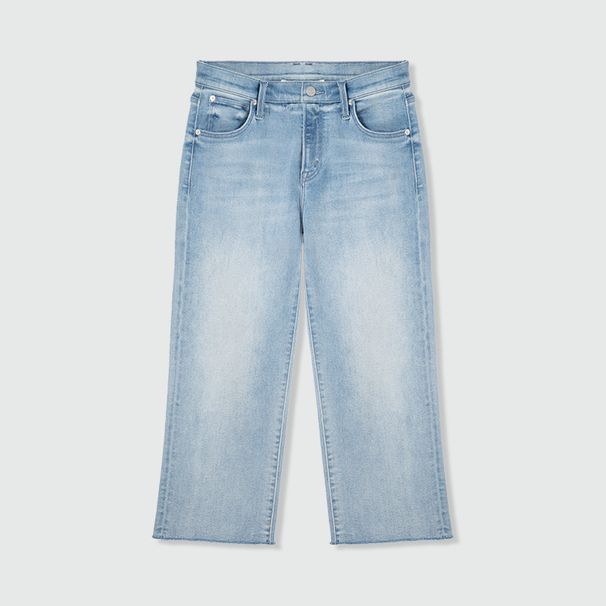 Women's Clothing Niche Minimalist Spring And Summer All Match Straight Stretch Jeans Women's High Waist Casual Pants Women_mkmklike.com