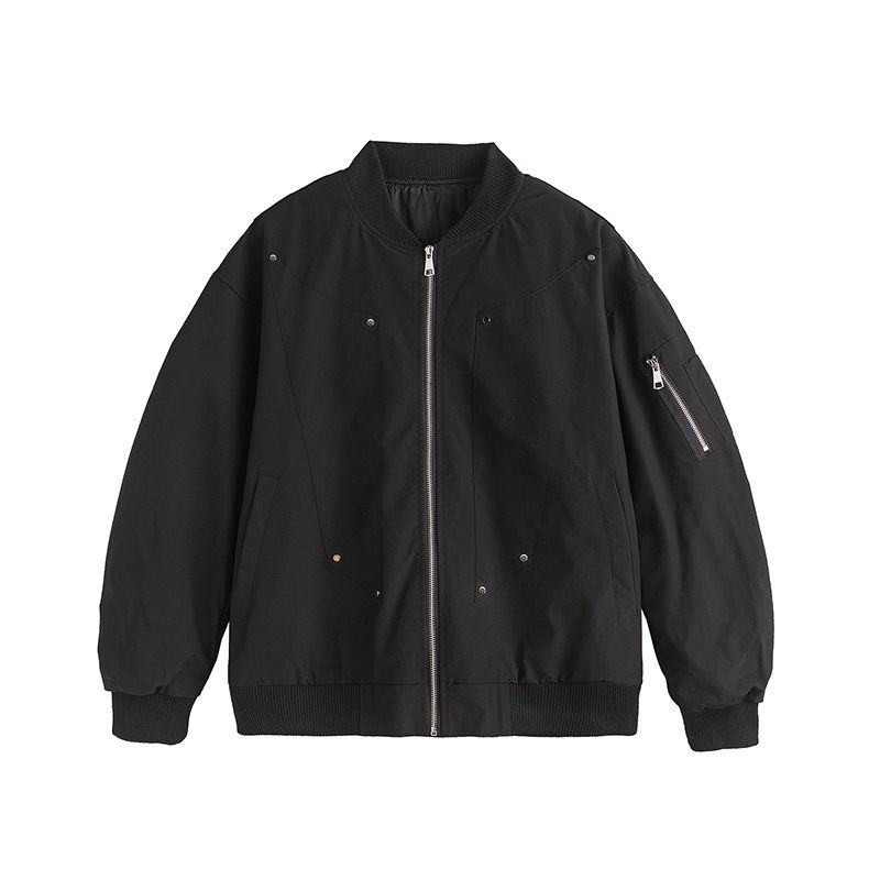 Yunen Spring Autumn American Retro Bomber Jacket For Men And Women, Trendy Brand Design, Casual High Street Top_mkmklike.com