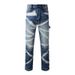Men's Clothing Retro Whitened Workwear Lumberjack Straight Jeans Men's Jeans Multi Pocket Ripped Jeans_mkmklike.com