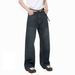 Men's Korean Style Washed Denim Jeans – Vintage Straight Leg Fleece-Lined Winter Pants For Casual Outfits_mkmklike.com