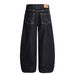 Unisex High Street Vintage Jeans – Turquoise Washed Relaxed Fit With Raw Hem (S-XXL)_mkmklike.com
