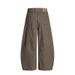 High Street American Style Solid Color Alum White Wide-Leg Scimitar Jeans Men's New Trendy Loose Long Pants_mkmklike.com