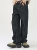 Original Color Jeans Korean Style Versatile Loose Slim Drape Straight Trousers Unisex_mkmklike.com