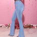 Women's Clothing Slim Fit Flared Jeans Women's Denim European American Style Stretch High Waist Straight Leg Jeans_mkmklike.com