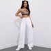 European And American Cross-Border New High-Waisted Slimming Loose Floor-Length Flared Straight-Leg Pants Casual Jeans_mkmklike.com
