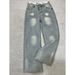 Vintage Light Blue Distressed Patchwork Jeans High Waist Loose Wide-Leg Classic Denim Retro Style Women's Pants S-XL_mkmklike.com
