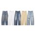 Women's Clothing Women's Ripped Mid Waist Jeans Summer Fashion Rolled Up Style_mkmklike.com