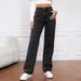 Cross-Border Foreign Trade European And American High-Waisted Women's Jeans Light Wash Loose Wide-Leg Plus Size_mkmklike.com