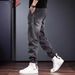 Men's American Retro Harem Jeans 2026 Autumn Winter Casual Trendy Cargo Style With Jogger Knees_mkmklike.com