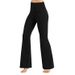 Women's Clothing Fashion Slim Fit And Slim New High Waist High Elastic Solid Color Big Leg Pants Casual Yoga Pants_mkmklike.com