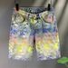 Men's American Streetwear 5 Inch Jacquard Denim Shorts Colorful Casual Cargo for Summer_mkmklike.com