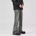 Men's Clothing New Bajia Baggy Bamboo Black Cow Trendy Brand American Retro Machete Flared Jeans Men_mkmklike.com