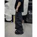 Vintage Washed Cotton Cargo Pants With Double Pockets – Relaxed Fit, Distressed Details, Streetwear Style_mkmklike.com