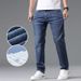 Men's Clothing Simple Style Jeans Straight Thin Jeans Men's Slim Fit Blue Jeans - Summer Lightweight Straight Leg Denim Pants For Casual Wear_mkmklike.com