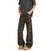Men's Camo Jeans Straight Leg Hip Hop Casual Pants Vintage Streetwear Style For Spring & Summer_mkmklike.com