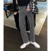 Nordmann Gray Jeans Men Loose Straight Leg Tall Slim Summer Trendy American Retro Casual Long Pants_mkmklike.com