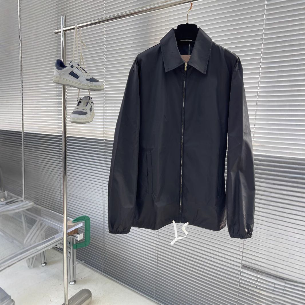 2025Miu Black American Style Flight Jacket Men's Casual Versatile Coat Spring New Model_mkmklike.com