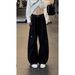 Open Line Drape Jeans Men's Retro Wide-leg Pants High Street Versatile Design Trousers_mkmklike.com