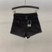 Summer High-Waisted White Denim Shorts For Women Stretch Slim Fit A-Line Flattering For Petite Hot Pants New Style_mkmklike.com