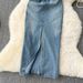 Women's summer 2024 new pure desire hot girl waist hip slit denim long skirt_mkmklike.com