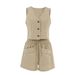 Women's Clothing pure cotton V neck lace up fashion casual suit_mkmklike.com