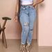 Women's Clothing Ripped High Waist Jeans Slim Fit Slim Design Trousers_mkmklike.com