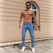 Men's Slim Fit Stretch Jeans - Comfortable & Stylish Casual Pants For Everyday Wear_mkmklike.com