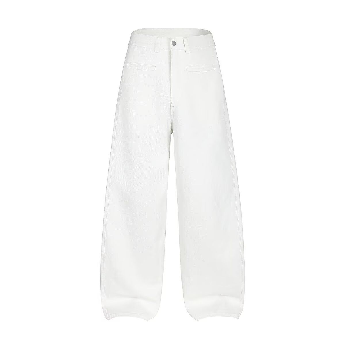 Women's Clothing High Street Washed Loose Wide Leg Pattern Wide Leg Printed Jeans Straight Trousers For Men_mkmklike.com