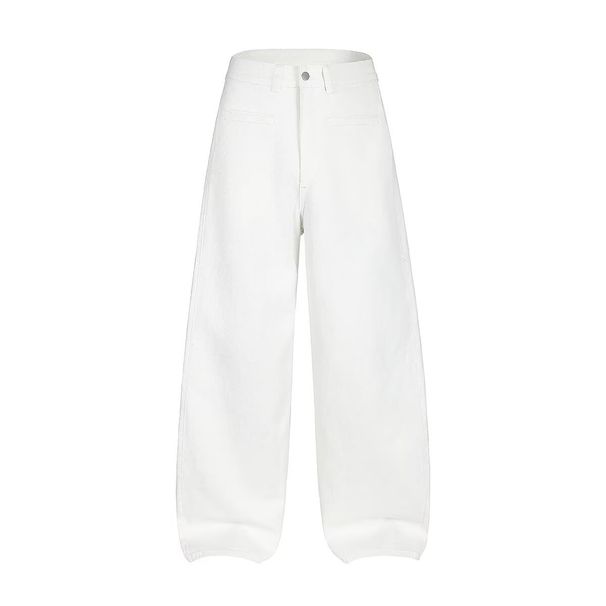 Women's Clothing High Street Washed Loose Wide Leg Pattern Wide Leg Printed Jeans Straight Trousers For Men_mkmklike.com