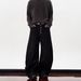 Men's & Women's Black Vintage Denim Wide-Leg Jeans – High Waist Button Fly Retro Workwear Pants With Distressed Wash_mkmklike.com